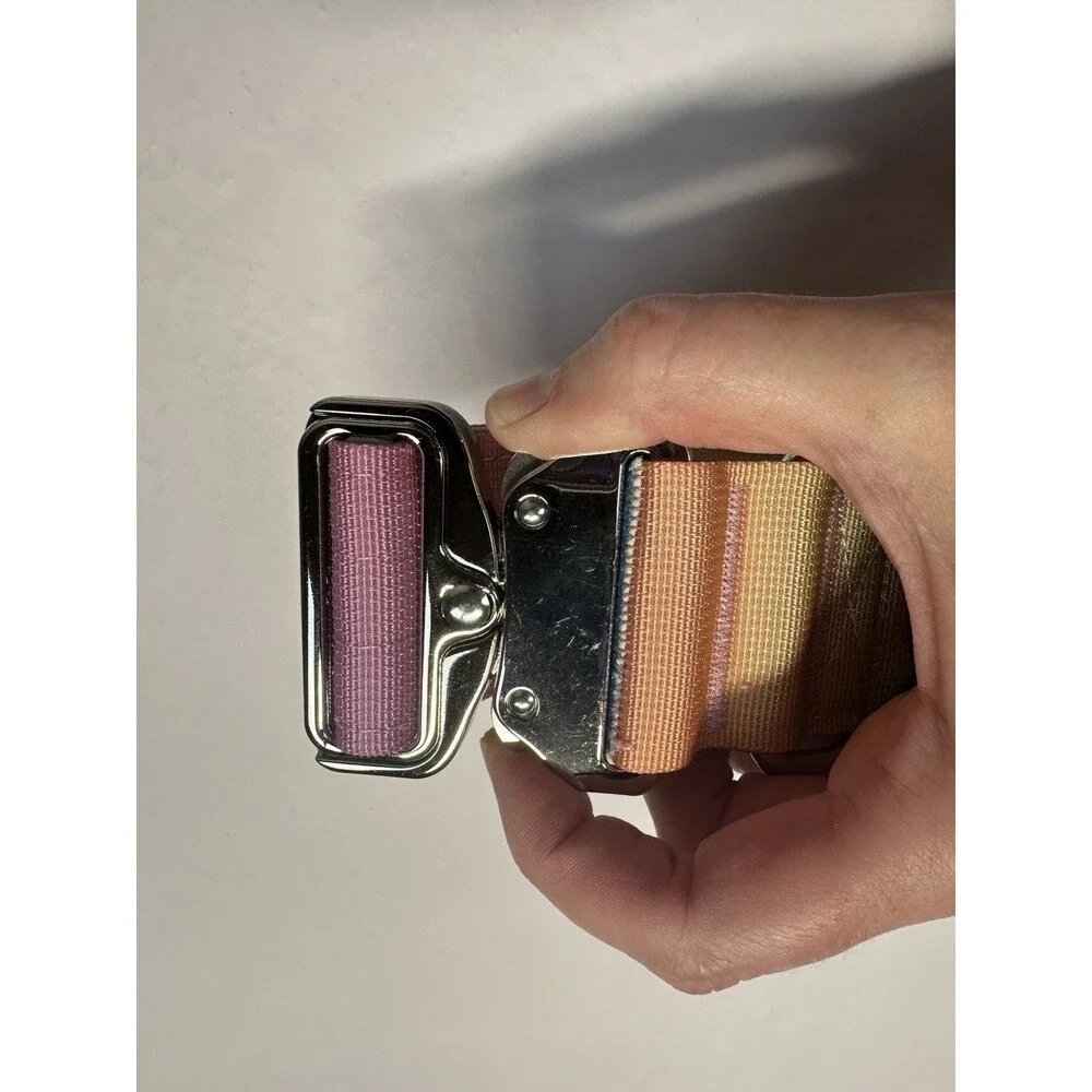 SPARK PAWS Tactical Nylon Dog Collar Adjustable Comfort Collar Medium Pastel